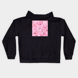 Cherry Blossom Silk: A Soft and Elegant Fabric Pattern for Fashion and Home Decor #2 Kids Hoodie